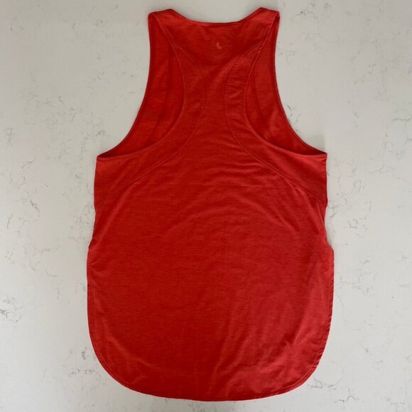 Lole Performance Wool Racer Back Hi Low Tank Top Paprika Orange Sz S NWT - Picture 7 of 13